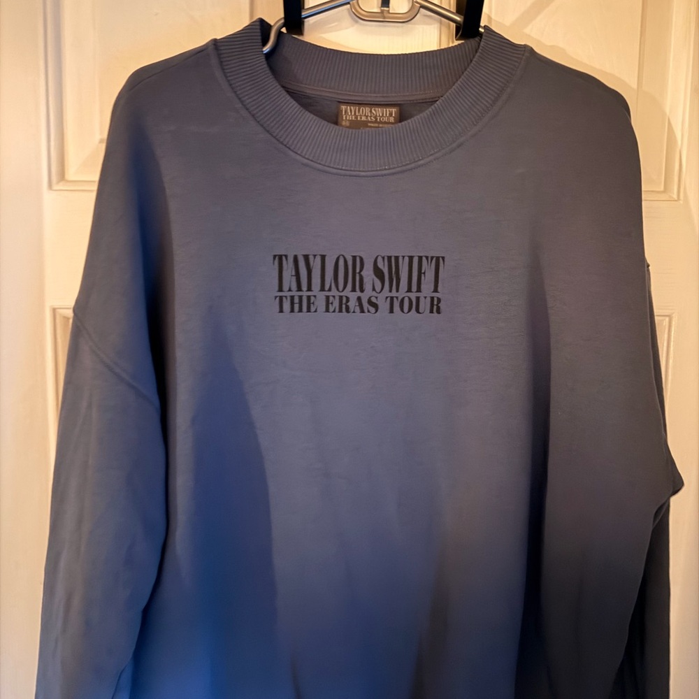 Taylor Swift The Eras Tour Blue Crewneck Sweatshirt